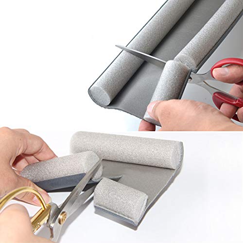 Acoser Burlete De Espuma Bajopuerta - Doble Rollo Aislante para Aislamiento Y ProteccióN contra Corrientes De Aire Y Ruido