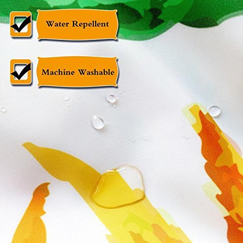 AdaCrazy Cortina Ducha Maquillaje Adolescente Labios en Forma corazón Maquillaje Acuarela lápiz Labial Perfume Moda Mujer Cortina Ducha grillete Cortina baño 71x71 Pulgadas Tela poliéster