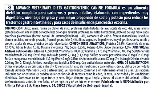 Adavnce Veterinary Diets Gastroenteric - Pienso para Perros con problemas gastrointestinales - 3 kg