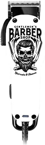 Adecuado para recortar pelo Hair Trimmer cortadora de cabello profesional digital eléctrico recargable sin cuerda de los hombres S ajustable del corte de pelo de cerámica de la lámina Barber Shop-Blan