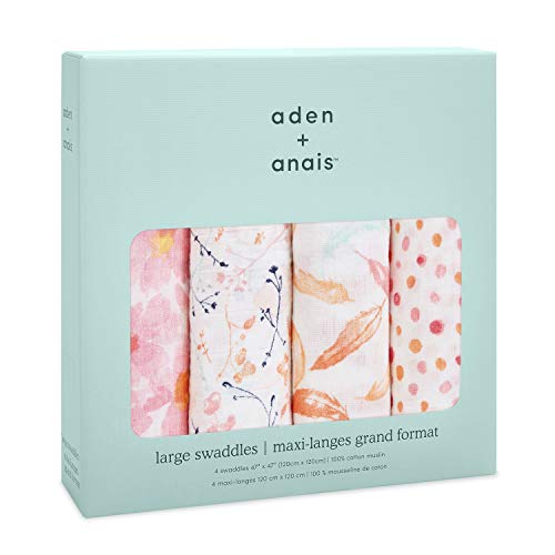 Aden + Anais Petal Blooms - Pack 4 muselinas