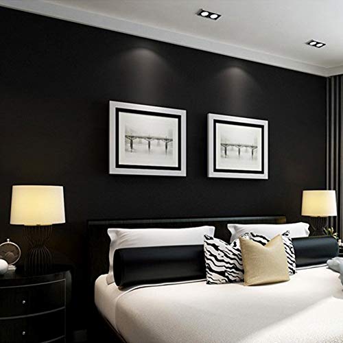 Adhesivo de vinilo mate para muebles, cocina, dormitorio, 3 m, Yizunnu, pvc, negro, 61x300cm