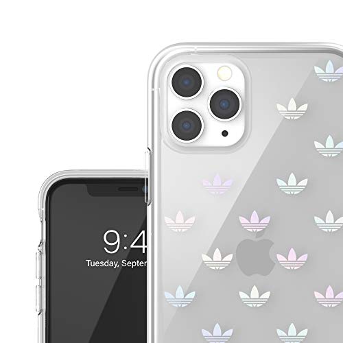 adidas Funda Originals Compatible con iPhone 11 Pro MAX, Logotipo holográfico Estampado, Funda para Encajar, diseño Colorido