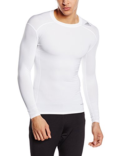 adidas TF Base LS Camiseta Interior, Hombre, Blanco, XL