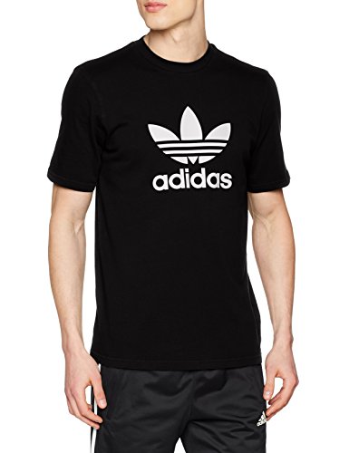 adidas Trefoil T-Shirt T-Shirt, Hombre, Black, S