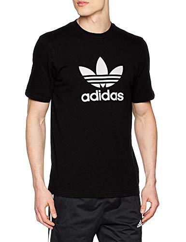 adidas Trefoil T-Shirt T-Shirt, Hombre, Black, S