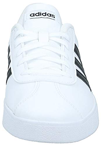 Adidas Vl Court 2.0 K, Zapatillas de deporte Unisex niños, Blanco (Ftwbla/Negbas 000), 37 1/3 EU