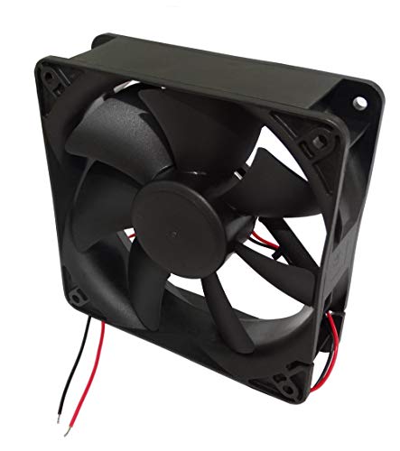 AERZETIX: Ventilador para Caja de Ordenador PC 24V 120x120x38mm 234,4m3/h 48dBA 3100rpm 9.2W 0.383A Vapo 2 Cables 24AWG C14590