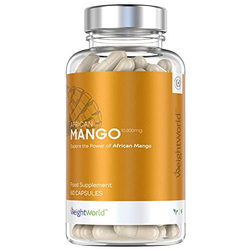 African Mango - Suplemento Natural De Mango Africano - Inhibidor Del Apetito Natural - Supresor Del Apetito A Base De Mango Africano Puro - Ayuda A Reducir Peso Y Quemar Las Grasas - 60 Cápsulas