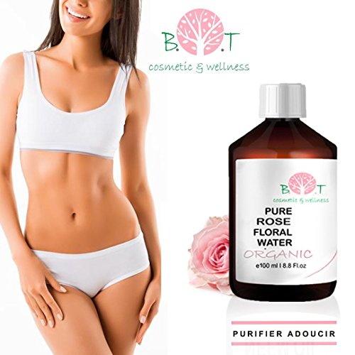 Agua Floral Puro Ecológico Hidrolato de Rosa ORGÁNICO Piel Sensible/Piel Madura 1000 ml