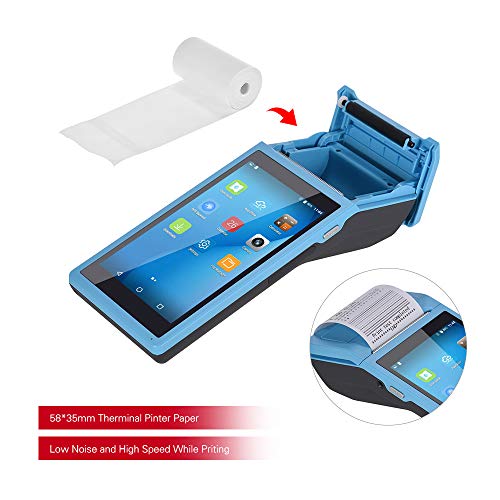 Aibecy Todo en 1 PDA Impresora Terminal inteligente de punto de venta Impresoras portátiles inalámbricas Función de terminal de pago inteligente BT/WiFi/USB Comunicación OTG / 3G