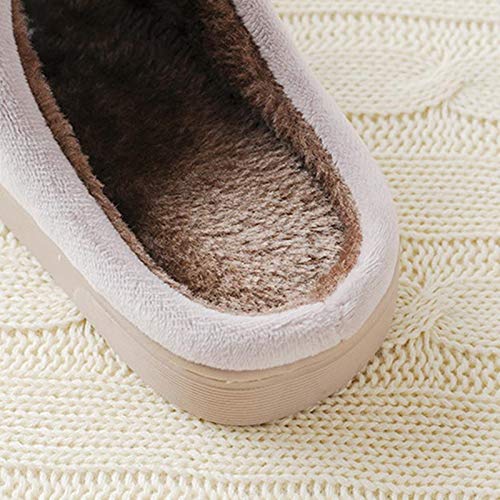 Aimfor 1Par Zapatillas De Algodón De Dibujos Animados Pequeños Conejito Blanco Zanahoria Niños Antideslizantes Espuma De Memoria Casa Zapatos Apto para Mirar Televisión, Jugar con Familia Gris 22-23