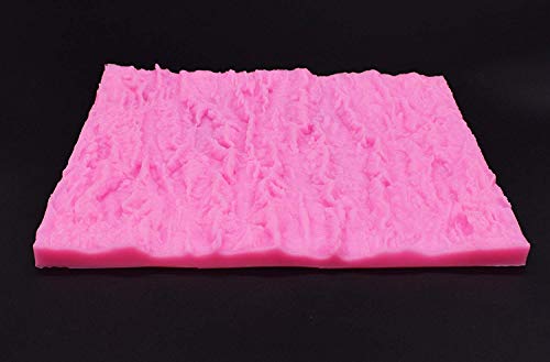 Aixin - Molde de silicona con textura de impresión de árbol, diseño de corteza