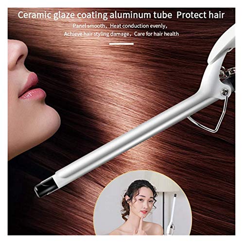 aiyu Tiza para el Cabello Maquillaje 9mm Pelo Rizado Vara, Mini automática rizador eléctrico Curling Varilla no se Pierde Nada de Pelo eléctrico Roll Bar Enchufe de EE.UU.