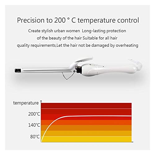 aiyu Tiza para el Cabello Maquillaje 9mm Pelo Rizado Vara, Mini automática rizador eléctrico Curling Varilla no se Pierde Nada de Pelo eléctrico Roll Bar Enchufe de EE.UU.
