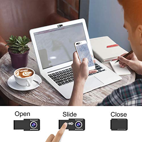 AJOXEL Webcam Cubierta Webcam Cover, 9 Unidades Cubierta de la Cámara Ultra Fino Tapa Webcam Protector Webcam para Tapar la Cámara del Portátil, Macbook Pro, Laptop, Mac, iPad, Tablet, iPhone