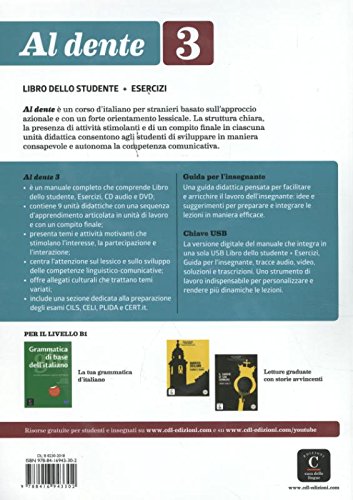 Al dente 3 Libro dello studente + esercizi + CD+DVD: Al dente 3 Libro dello studente + esercizi + CD+DVD (ITALIEN NIVEAU ADULTE 5,5%)