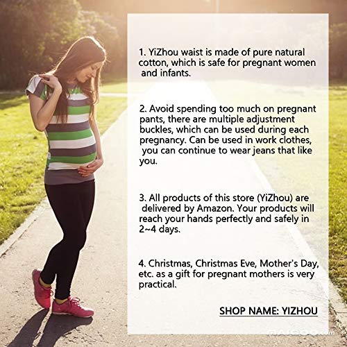 Alargador de Cintura para Embarazadas. Adapta tu Ropa de Siempre a Ropa para Embarazo y Premama Extensión de Cintura Ajustable para Mujeres Embarazadas, 8 Piezas (Negro, Azul y Caqui)