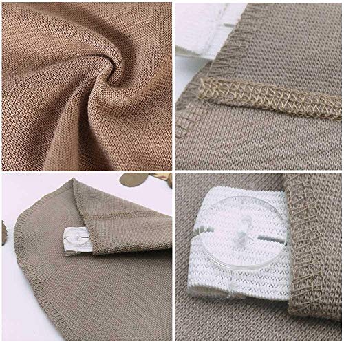 Alargador de Cintura para Embarazadas. Adapta tu Ropa de Siempre a Ropa para Embarazo y Premama Extensión de Cintura Ajustable para Mujeres Embarazadas, 8 Piezas (Negro, Azul y Caqui)