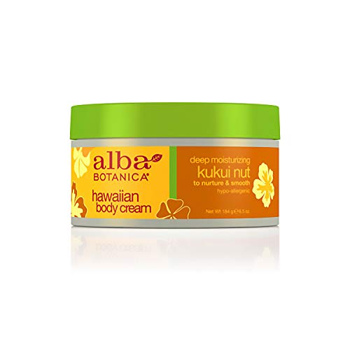 ALBA BOTANICA - Hawaiian Body Cream Deep Moisturizing Kukui Nut - 6.5 oz. (184 g)