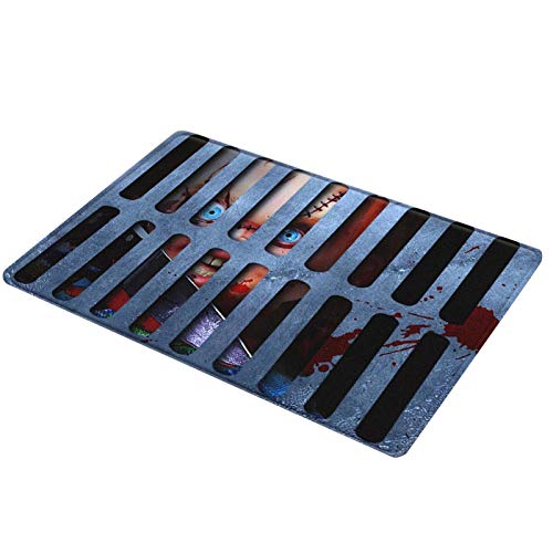 Alfombrilla de Halloween, tapa de alcantarilla Alfombrilla creativa para puerta del hogar Alfombrilla de decoración de Halloween Alfombrilla de goma para el suelo para la cocina interior y exterior