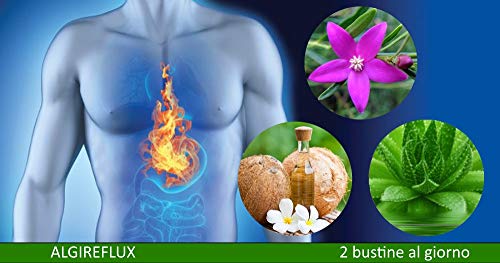 AlgiReflux | 14 sobres monodosis | Suplemento natural útil en reflujo y acidez gástrica. Bloquea el reflujo y reduce la quema.