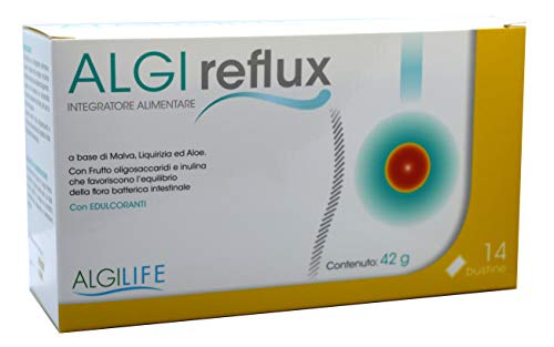 AlgiReflux | 14 sobres monodosis | Suplemento natural útil en reflujo y acidez gástrica. Bloquea el reflujo y reduce la quema.
