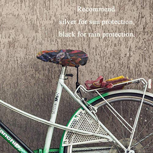 Alice Eva Cubierta de sillín de Bicicleta Night Club Jazz Club Texture Pintura al óleo Arti Cover para Asiento de Bicicleta Funda de Asiento con cordón
