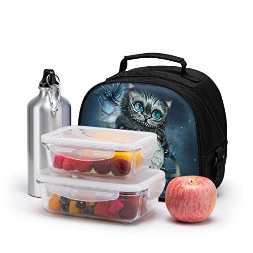 Alicia en el país de las maravillas, bolsa de almuerzo para niños, niñas, niños y niñas