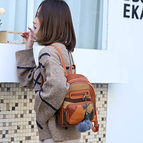ALIKEEY Bolso Pequeño De La Manera De Las Mujeres Mochila Del Estudiante Salvaje Mochila De Viaje De Ocio Viaje Cierres Para Maternidad Maternal Mimbre Colgador Peque