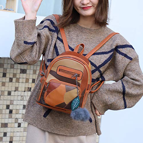 ALIKEEY Bolso Pequeño De La Manera De Las Mujeres Mochila Del Estudiante Salvaje Mochila De Viaje De Ocio Viaje Cierres Para Maternidad Maternal Mimbre Colgador Peque