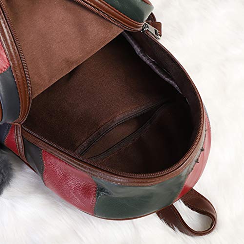 ALIKEEY Bolso Pequeño De La Manera De Las Mujeres Mochila Del Estudiante Salvaje Mochila De Viaje De Ocio Viaje Cierres Para Maternidad Maternal Mimbre Colgador Peque