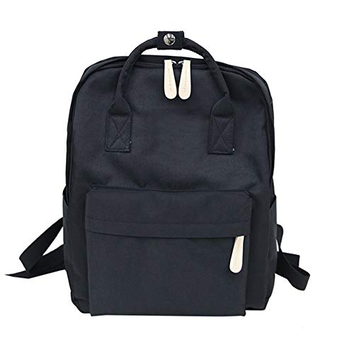 ALIKEEY Moda Mujer Chica Estudiantes Lienzo Bolsa De Hombro Bolsa Mochila Bolsa De La Escuela Mimbre Colgador Peque