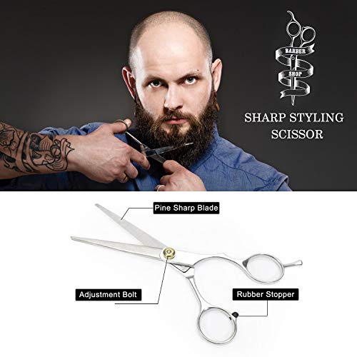 ALIVER Kit de cuidado de la barba para hombres Set para el cuidado de la barba con aceite para barba, cera de bálsamo para barba bigote, brocha para barba, peine para barba.