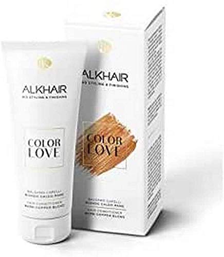 ALKEMILLA - Color Love - Acondicionador para cabello Rubio cálido - Reestructurante y protector - Para cabello seco y quebradizo - Orgánico - Natural - Vegano - Cruelty Free - 200 ml