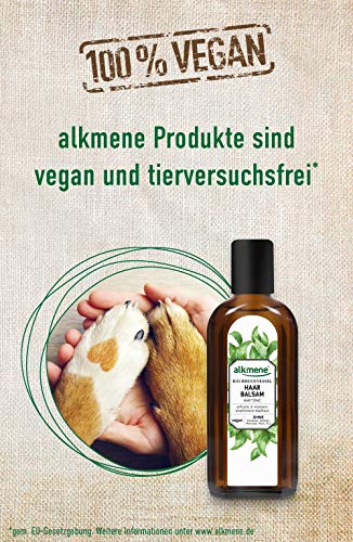 alkmene bálsamo capilar con ortiga orgánica - tónico capilar con provitamina B5 para el cuero cabelludo sensible y el cabello fino - cuidado capilar vegano en paquete de 6 (6x 250 ml)