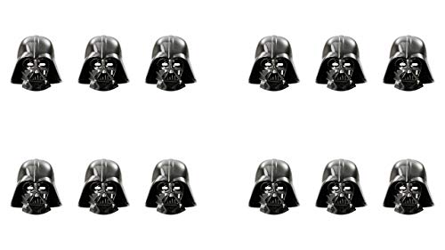 ALMACENESADAN 2565; Pack 12 mascaras Star Wars, Darth Vader; Ideal para Fiestas y cumpleaños