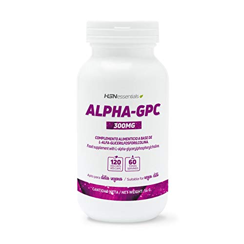 Alpha-GPC de HSN | 300mg de L-Alfa-Glicerilfosforilcolina | Suministro 2 Meses | Fuente de Colina | Máximo Rendimiento Cognitivo | Vegano, Sin Gluten, Sin Lactosa, 120 Cápsulas Vegetales