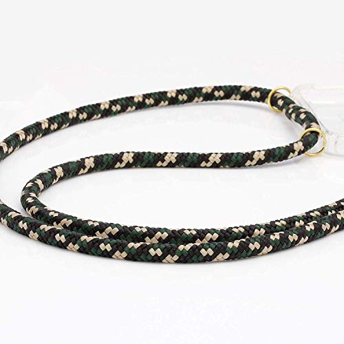 Alsoar Compatible con iPhone 11 Pro 2019 (5.8 Inch) Funda Silicona Transparente Suave TPU Carcasa Collar Cadena Cuerda Moda Practico Cover Anti-Choque Anti-rasguños Protector Cubierta Case (Verde)