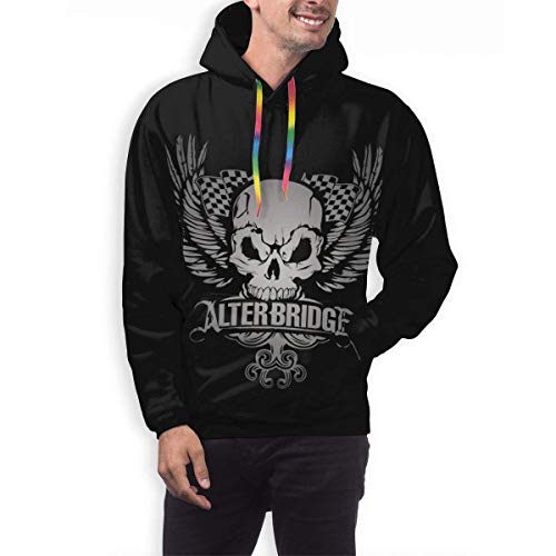 Alter Bridge Hombre Pullover Hoodie Sudadera Casual de Manga Larga con Bolsillo