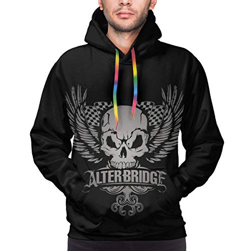Alter Bridge Hombre Pullover Hoodie Sudadera Casual de Manga Larga con Bolsillo