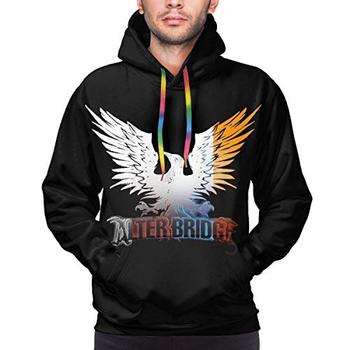 Alter Bridge Hombre Pullover Hoodie Sudadera Casual de Manga Larga con Bolsillo
