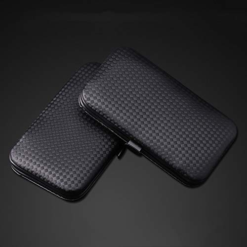 Amatt - Juego de manicura 7 en 1 de acero inoxidable, profesional, para manicura y pedicura para hombre y mujer, kit de herramientas de viaje y aseo