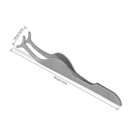 Amaza 20 Pares Pestañas Postizas Naturales 3D Extensión Maquillaje con Pestañas Postizas Aplicador (Negro)