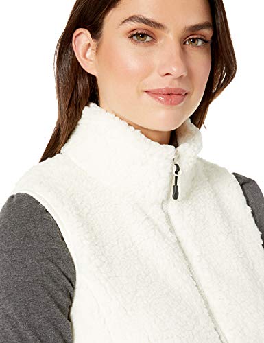 Amazon Essentials Polar Fleece Lined Sherpa Vest Outerwear-Vests, Blanco Crudo, US M (EU M - L)