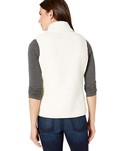 Amazon Essentials Polar Fleece Lined Sherpa Vest Outerwear-Vests, Blanco Crudo, US M (EU M - L)
