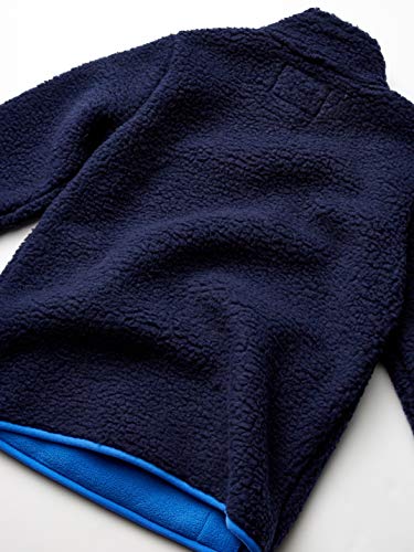 Amazon Essentials Quarter-Zip High-Pile Polar Fleece Jacket Outerwear-Jackets, Azul Marino (Washed Navy), 24 meses