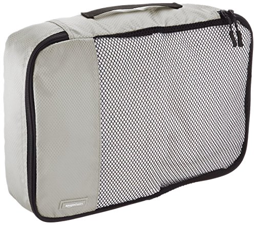 AmazonBasics - Bolsas de equipaje medianas (4 unidades), Gris