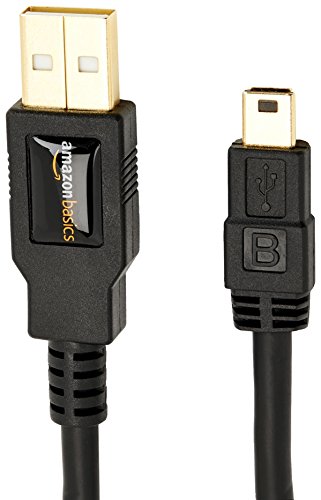 AmazonBasics - Cable USB 2.0 de tipo A a tipo B mini (0,9 m)