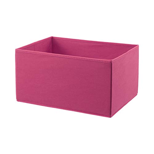 AmazonBasics Cajones de repuesto extraanchos para unidad de almacenamiento de tela con 5 cajones, rosa chillón